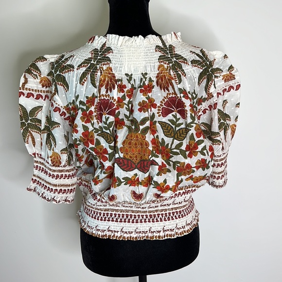 FARM RIO Off White Made In Brazil Blouse - Picture 9 of 14